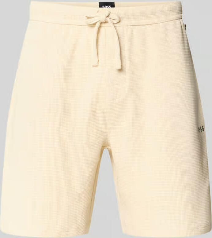Boss Regular fit sweatshorts van katoenmix