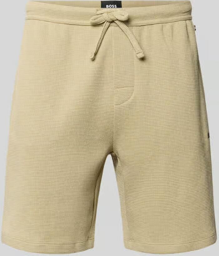Boss regular fit sweatshorts van katoenmix