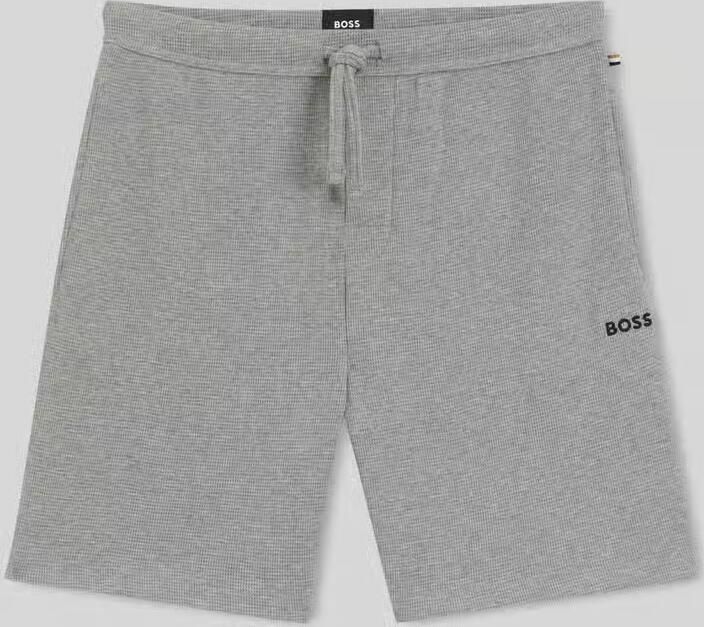 Boss Korte broek met labelstitching model 'WAFFLE' - Foto 2