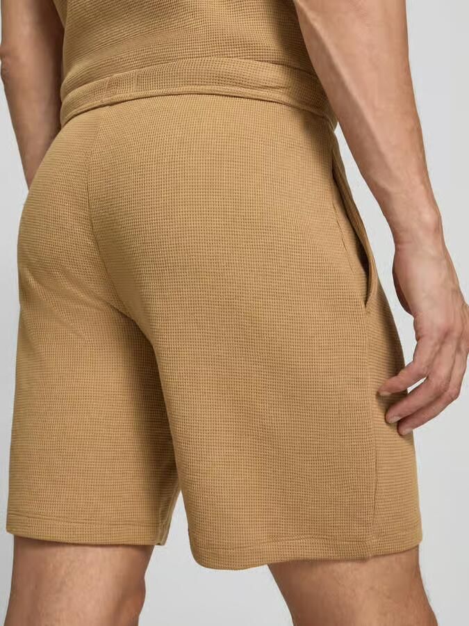 Boss regular fit sweatshorts van katoenmix