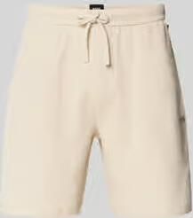 Boss regular fit sweatshorts van katoenmix