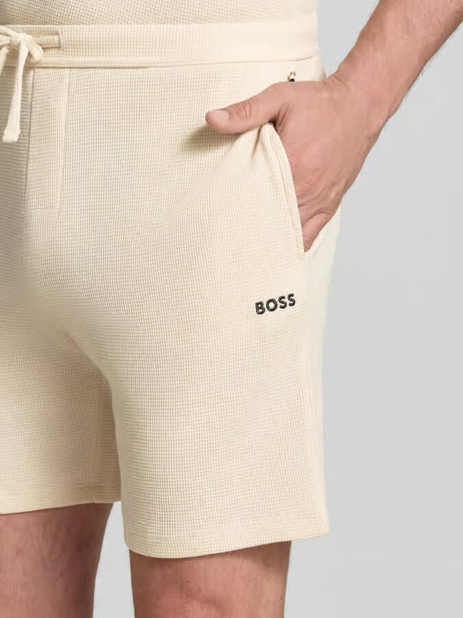 Boss Regular fit sweatshorts van katoenmix
