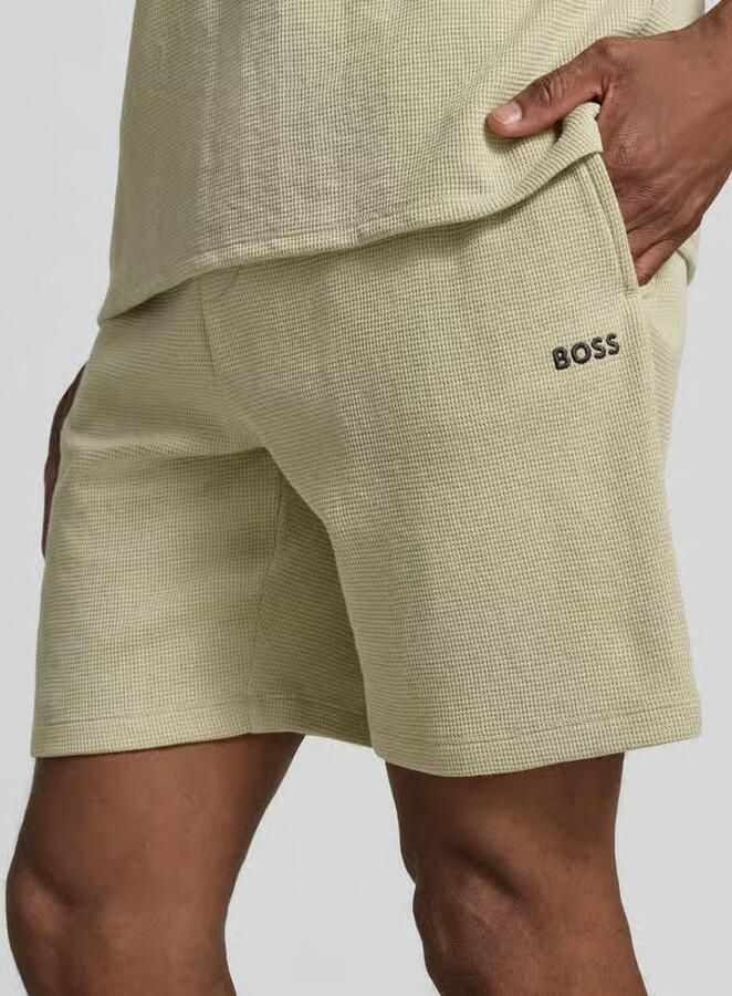Boss regular fit sweatshorts van katoenmix