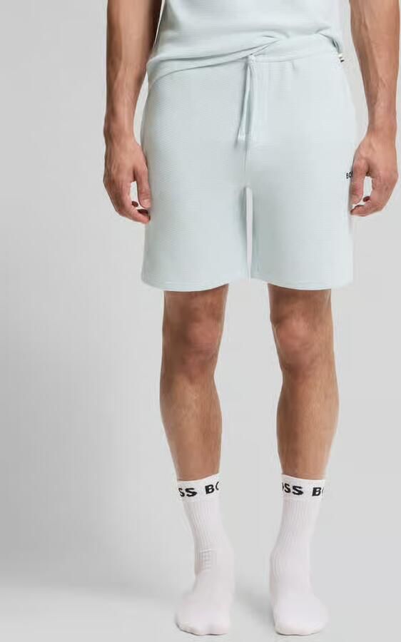 Boss regular fit sweatshorts van katoenmix - Foto 3