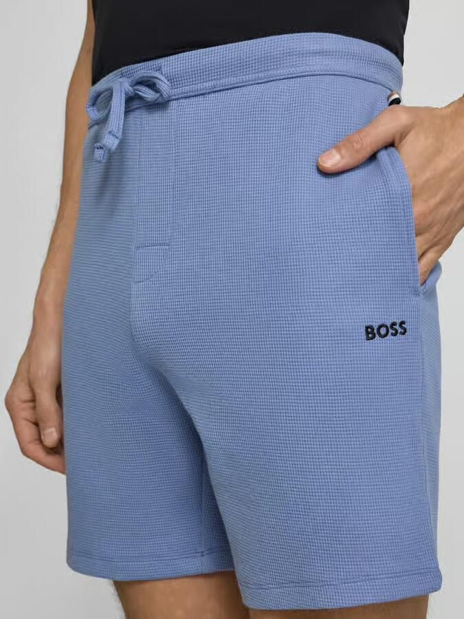 Boss Regular fit sweatshorts van katoenmix model 'WAFFLE'