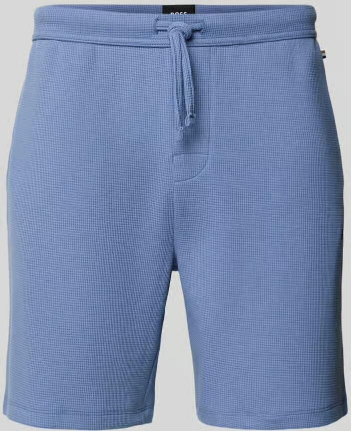 Boss Regular fit sweatshorts van katoenmix model 'WAFFLE' - Foto 2