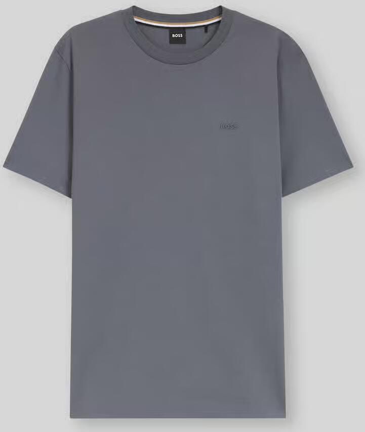 Boss regular fit T-shirt met logodetail model 'THOMPSON_01' - Foto 3