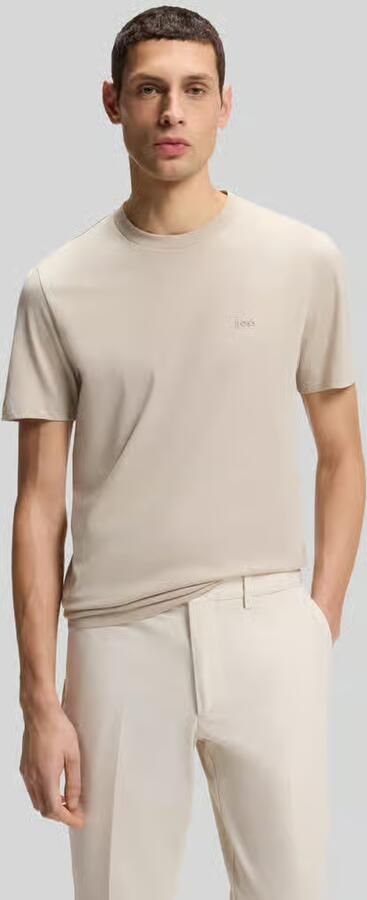 Boss regular fit T-shirt met logodetail model 'THOMPSON_01' - Foto 3