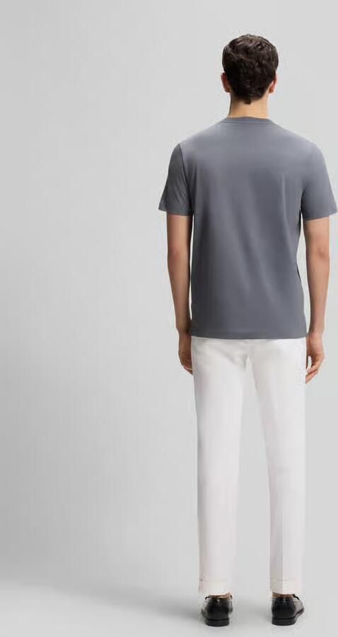 Boss regular fit T-shirt met logodetail model 'THOMPSON_01'