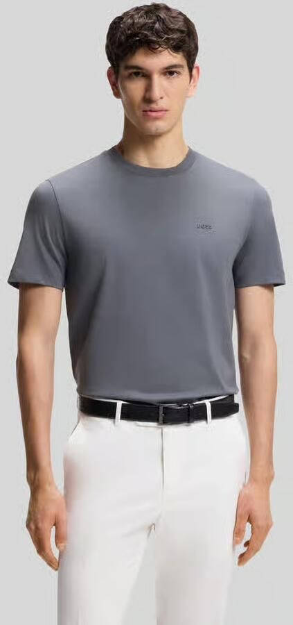 Boss regular fit T-shirt met logodetail model 'THOMPSON_01' - Foto 4