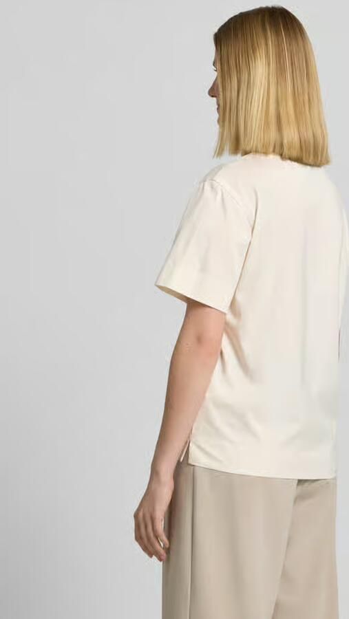 Boss Regular fit T-shirt met strass-steentjes
