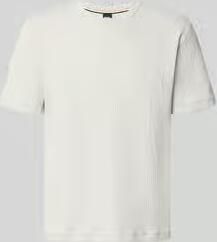 Boss regular fit t-shirt met wafelstructuur model 'STRUCTURE'