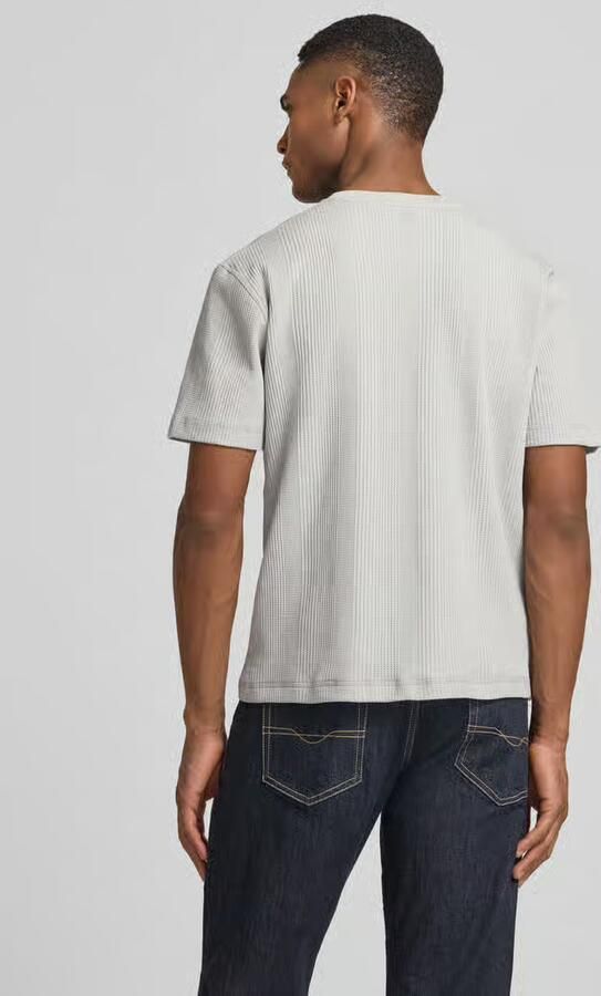 Boss regular fit t-shirt met wafelstructuur model 'STRUCTURE' - Foto 2