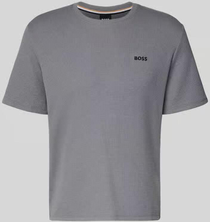 Boss Regular fit T-shirt van katoenmix