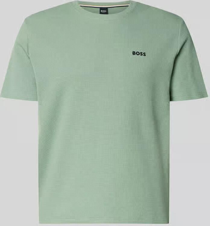 Boss Regular fit T-shirt van katoenmix