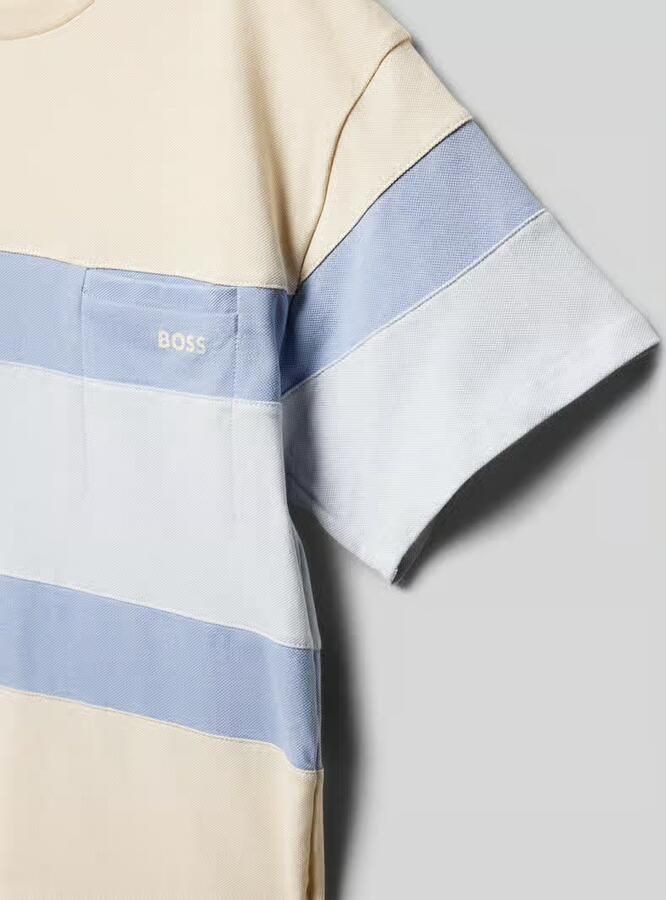 Boss Regular fit T-shirt van katoenmix