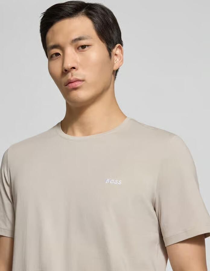 Boss regular fit T-shirt van katoenmix
