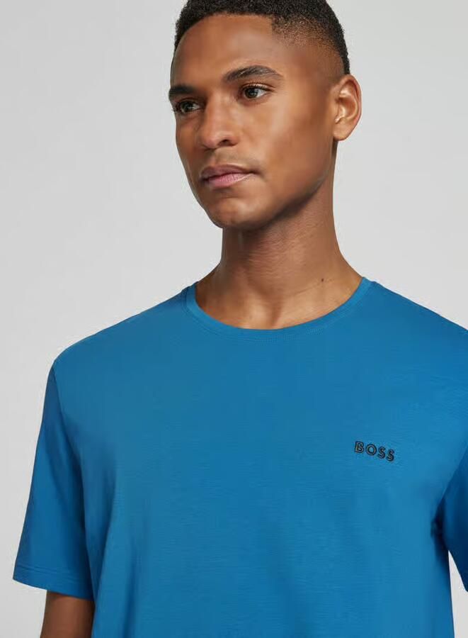 Boss regular fit T-shirt van katoenmix