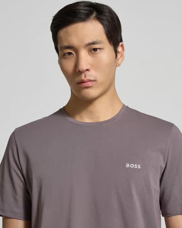 Boss regular fit T-shirt van katoenmix