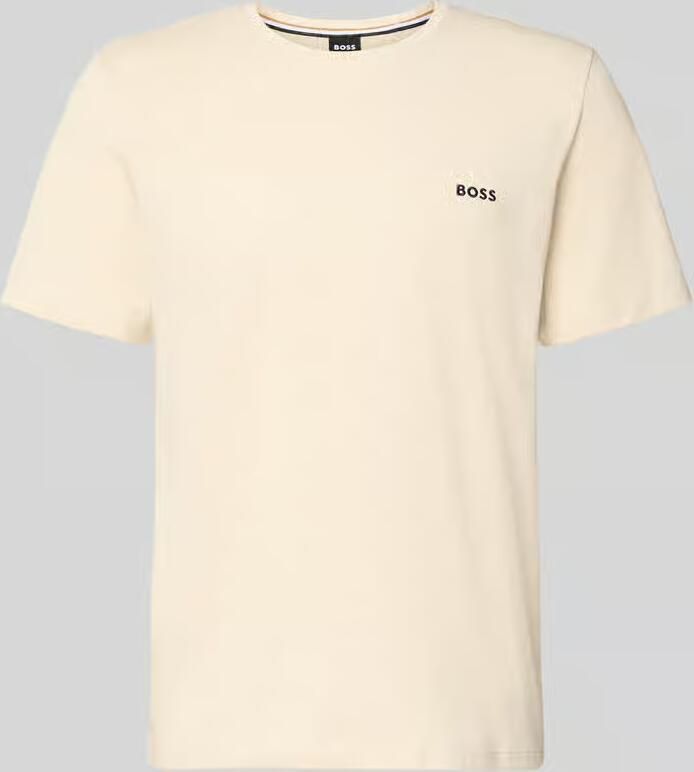 Boss regular fit T-shirt van katoenmix