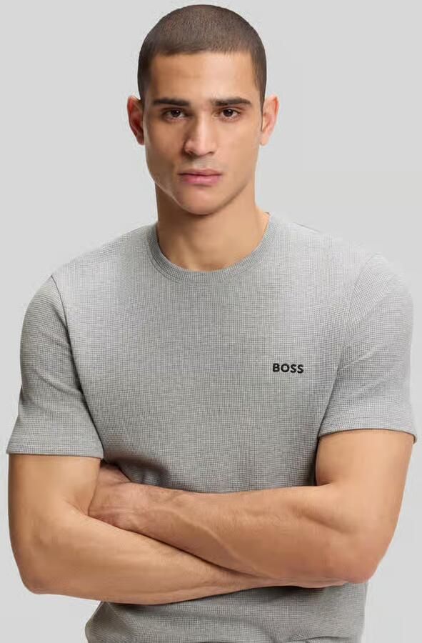Boss regular fit T-shirt van katoenmix - Foto 4