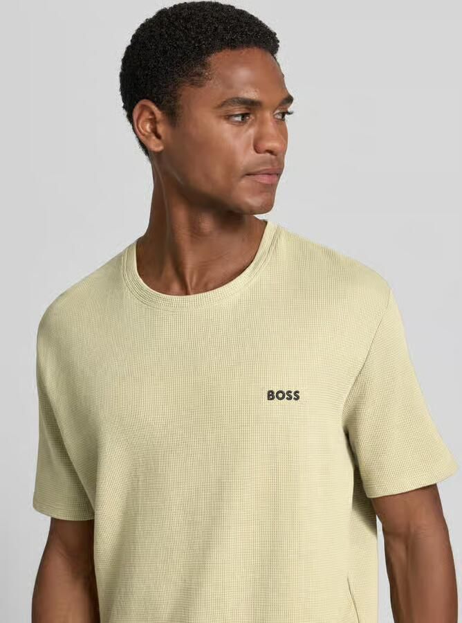 Boss regular fit T-shirt van katoenmix