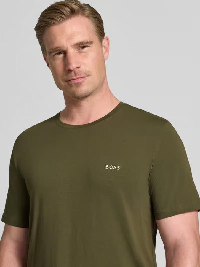 Boss regular fit T-shirt van katoenmix - Foto 3