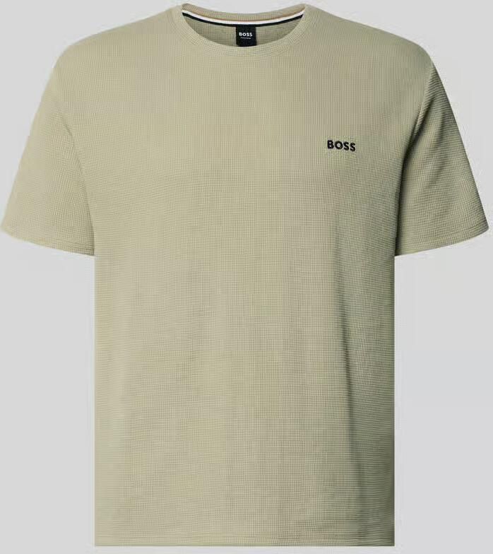 Boss regular fit T-shirt van katoenmix