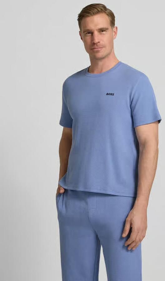 Boss Regular fit T-shirt van katoenmix - Foto 4