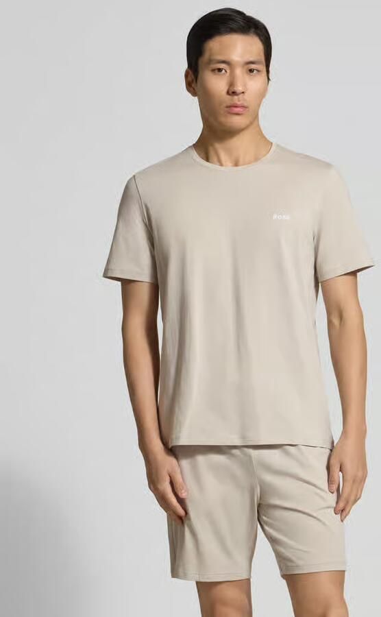 Boss regular fit T-shirt van katoenmix - Foto 3
