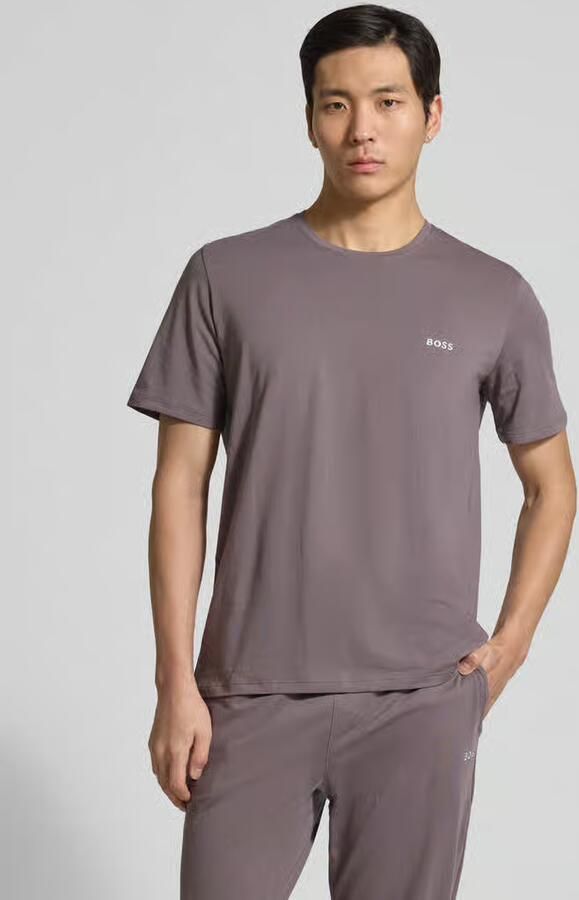 Boss regular fit T-shirt van katoenmix - Foto 4