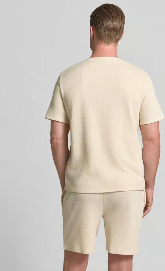 Boss Regular fit T-shirt met wafellook - Foto 2