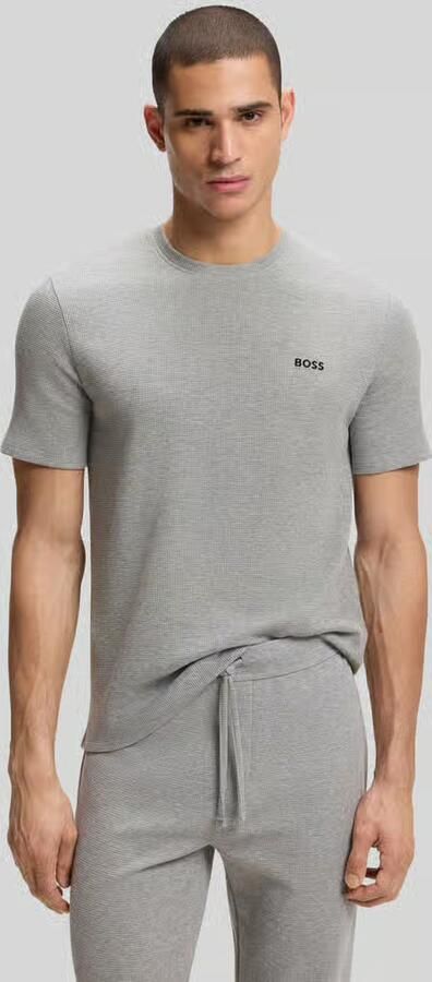 Boss regular fit T-shirt van katoenmix - Foto 4