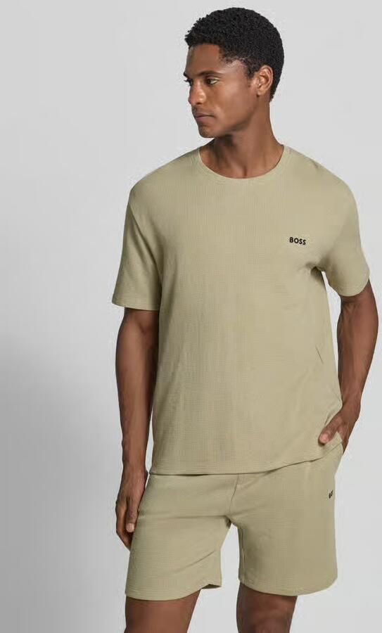 Boss regular fit T-shirt van katoenmix - Foto 2