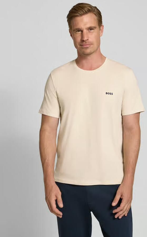 Boss regular fit T-shirt van katoenmix - Foto 4