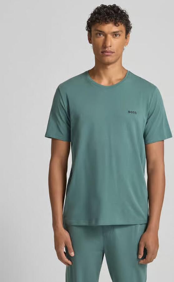 Boss Regular fit T-shirt van katoenmix model 'MIX & MATCH T-SHIRT R' - Foto 4