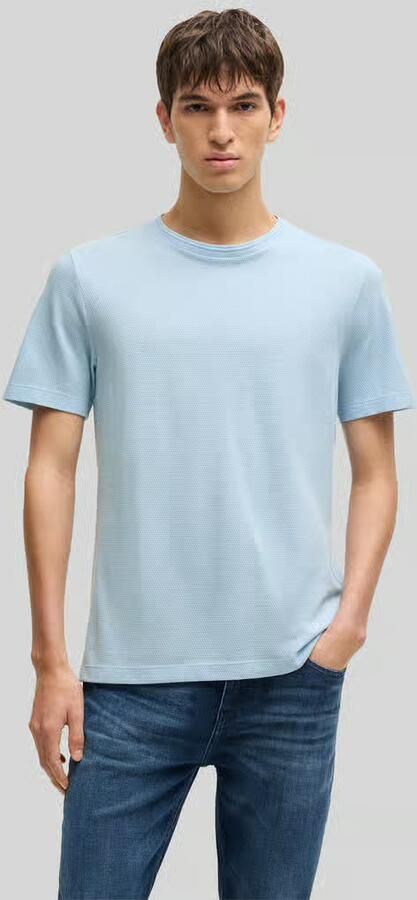 Boss Regular fit T-shirt van katoenmix model 'TIBURT 240' - Foto 4