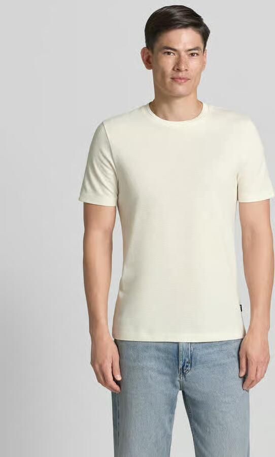 Boss Regular fit T-shirt van katoenmix model 'TIBURT 240' - Foto 4
