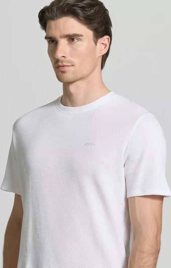 Boss regular fit T-shirt van katoenmix model 'WAFFLE' - Foto 2