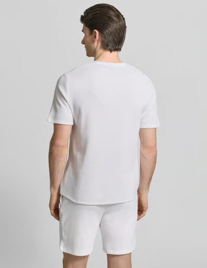 Boss regular fit T-shirt van katoenmix model 'WAFFLE' - Foto 3