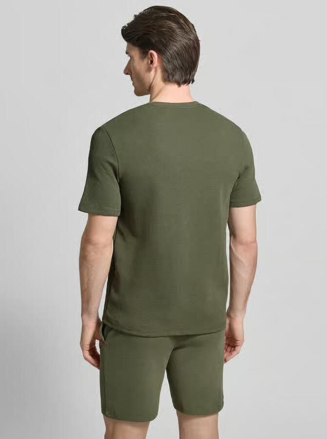 Boss regular fit T-shirt van katoenmix model 'WAFFLE'
