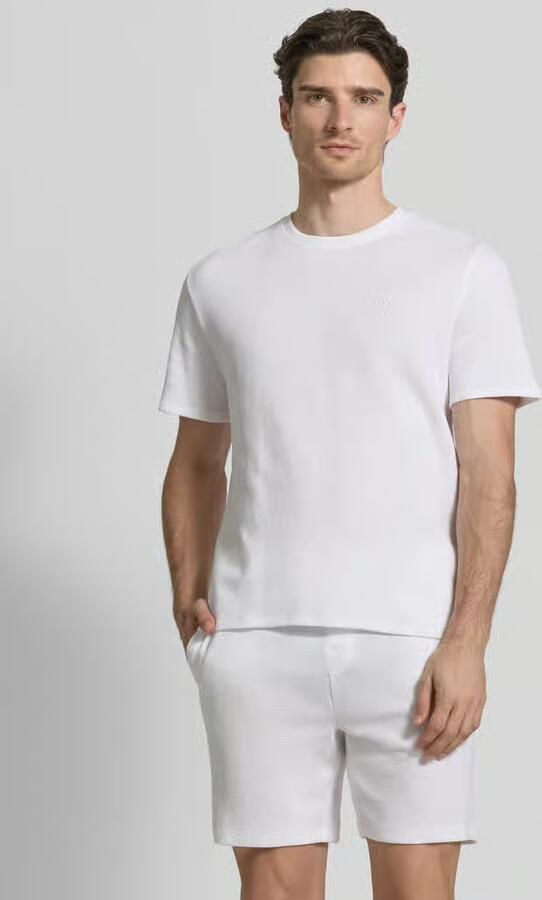 Boss regular fit T-shirt van katoenmix model 'WAFFLE' - Foto 4