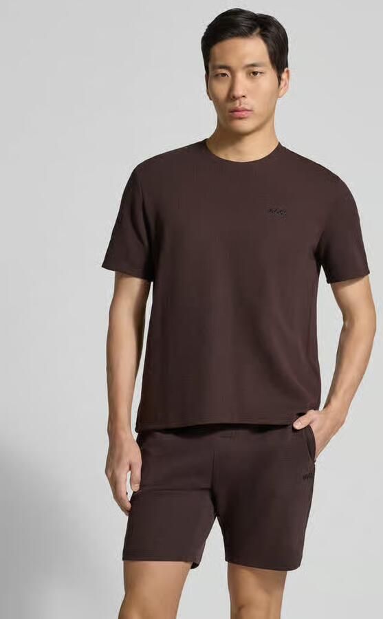 Boss regular fit T-shirt van katoenmix model 'WAFFLE' - Foto 4