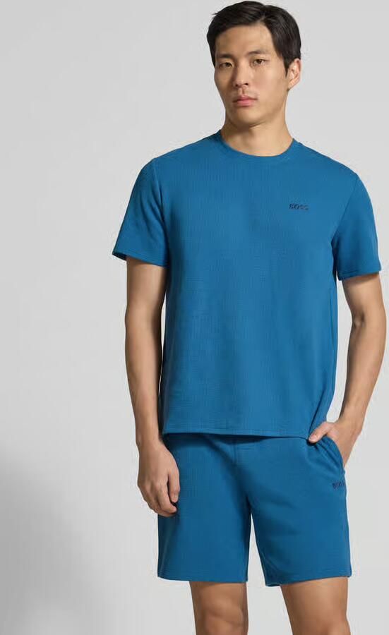 Boss regular fit T-shirt van katoenmix model 'WAFFLE' - Foto 3