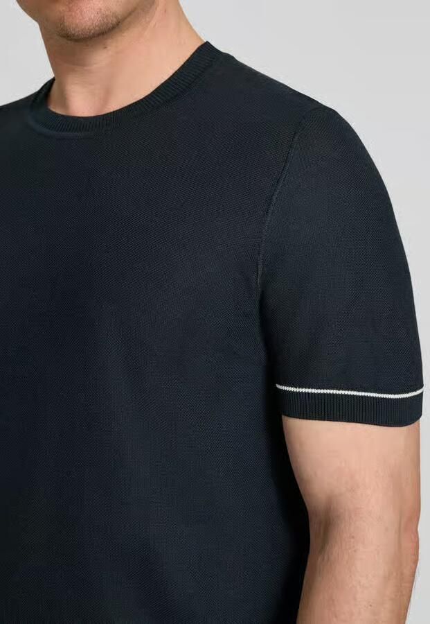 Boss regular fit T-shirt van knitwear model 'H-NALON'