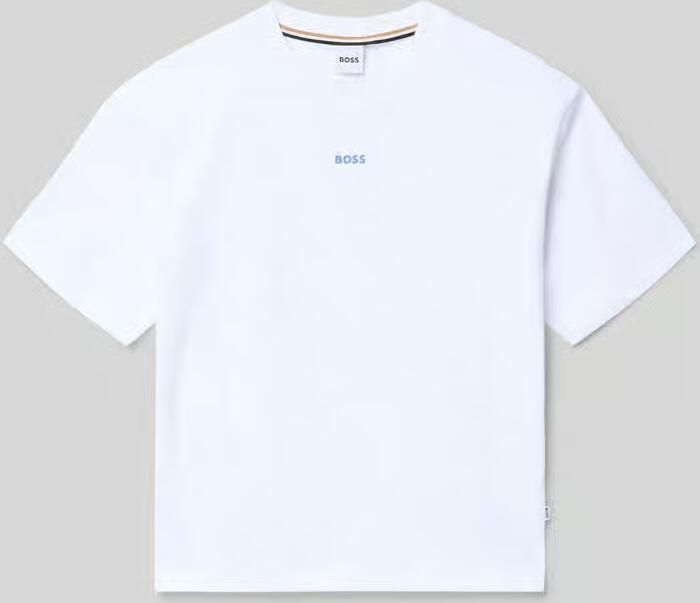 Boss Regular fit T-shirt van puur katoen