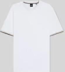 Boss T-shirt met labeltypische contraststrepen model 'Thompson' - Foto 6