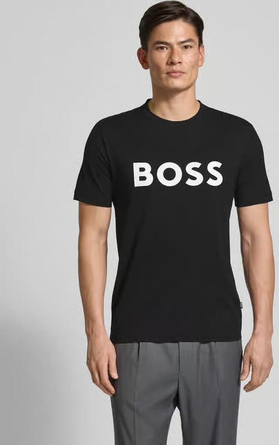 Hugo Boss Zwarte Tiburt T-shirt voor heren van Zwart Heren - Foto 2