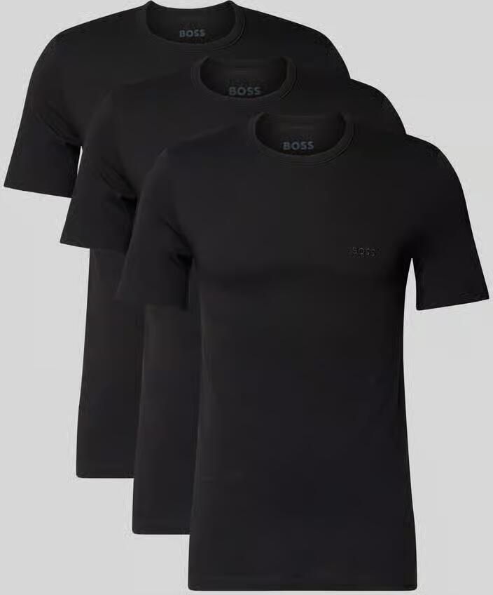 Boss Regular fit T-shirt van puur katoen in een set van 3 stuks model 'CLASSIC' - Foto 8