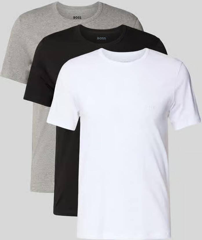 Boss Regular fit T-shirt van puur katoen in een set van 3 stuks model 'CLASSIC' - Foto 9